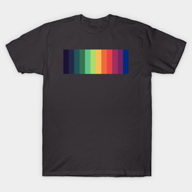 Rainbow Stripe T-Shirt by Pinkazoid